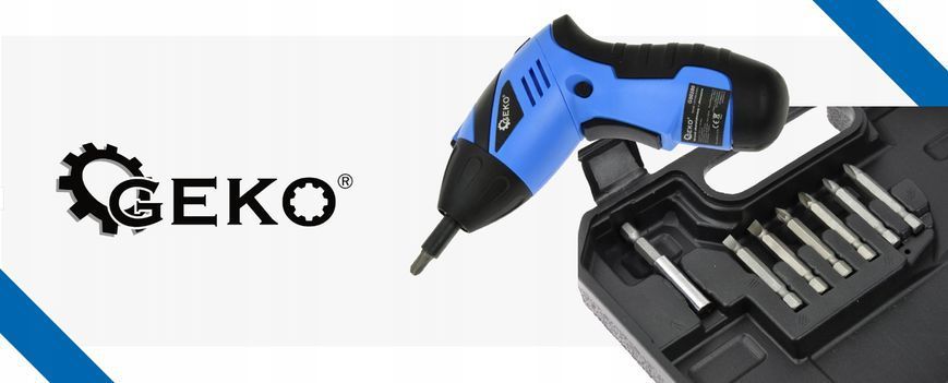 Отвертка аккумуляторная Geko G80280 3,6 В / 1,3 Ач + аксессуары VIO-GEKO-80280 фото