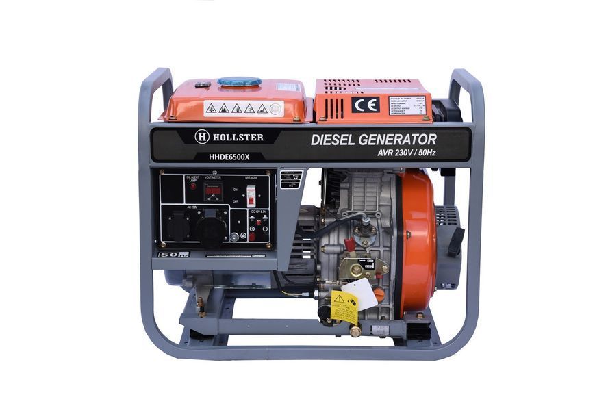 Генератор дизельний HOLLSTER HHDE6500X 6.0/6.5кВт, 220В VIO-HHDE6500 фото