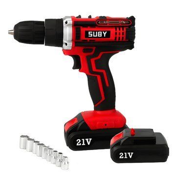 Потужний дриль шурупокрут SUBY S82288 21V 1400 об/хв акумуляторний шурупокрут VIO-S82288 фото